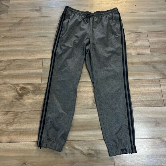 Adidas Grey Athletic Workout Jogger Sweatpants Men XL - Picture 2 of 5